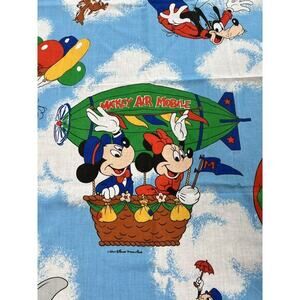 Walt Disney Mickey Minnie Mouse and Friends Hot Air Balloons Fabric